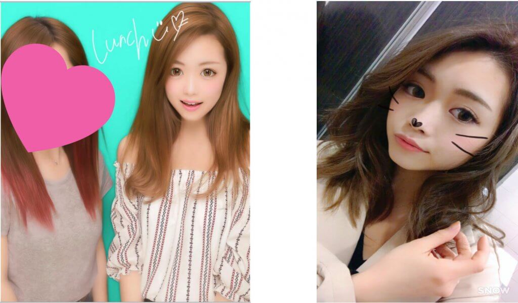 SNOWやプリクラなどの加工写真