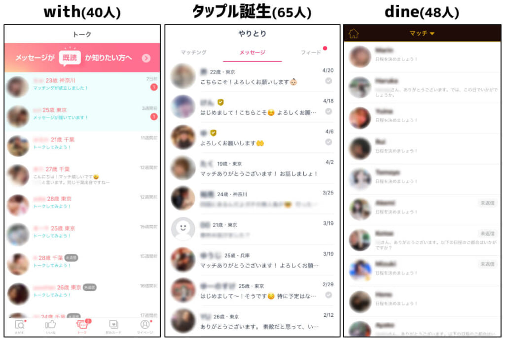 マッチングアプリ体験談-マッチング数